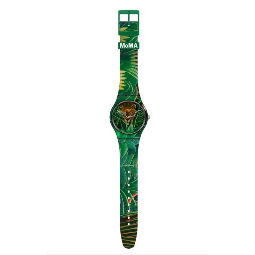 Swatch Arts THE DREAM By Henri Rousseau Silicone Swiss Watch 41mm SUOZ333 New